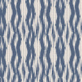 Sierra Wallpaper in Blue on Cream