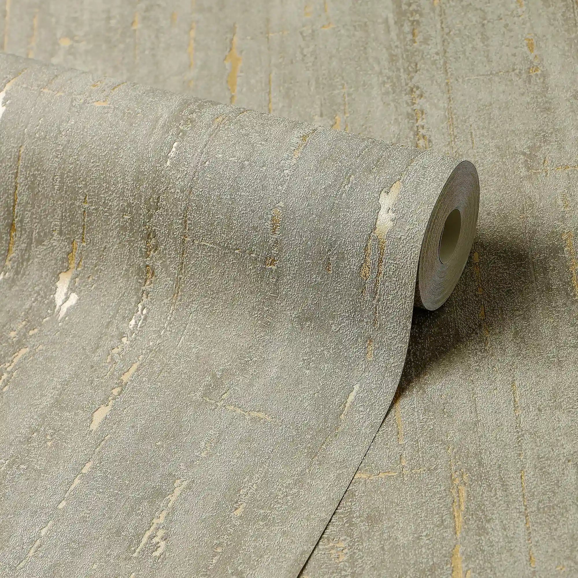 Sofia Wallpaper in Mocha with Gold Metallic