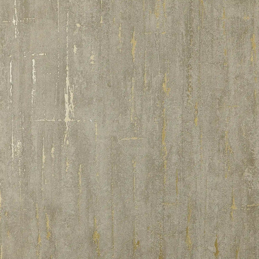 Sofia Wallpaper in Mocha with Gold Metallic