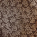 Speckled Leaf Wallpaper in Brown with Gold Foil