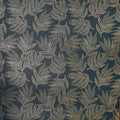 Speckled Leaf Wallpaper in Navy with Gold Foil
