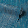 Strata Wallpaper in Blue with Gold Metallic