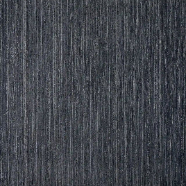 Strata Wallpaper in Charcoal with Silver Metallic
