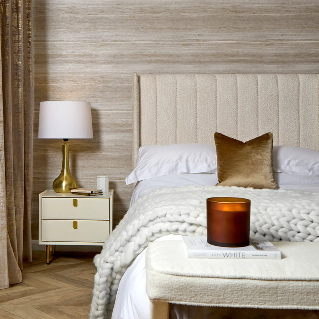 Subtle Ridges Wallpaper in Natural