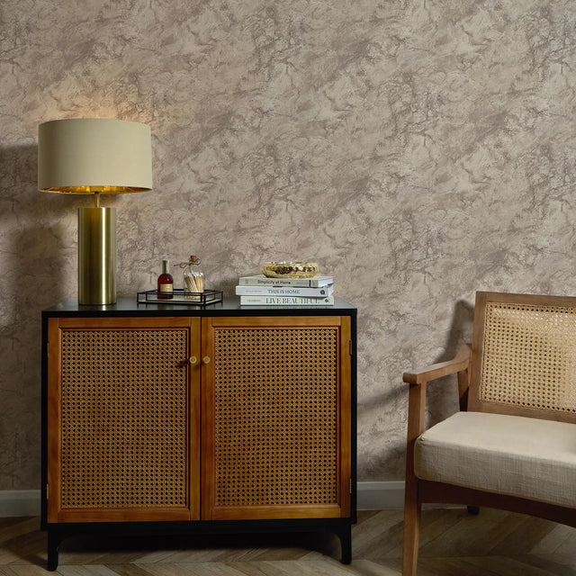 Suede Shadow Wallpaper in Gold