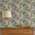 Technicolour Tropics Wallpaper in Pink and Green