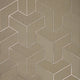Tessellate Wallpaper in Linen with Metallic Silver