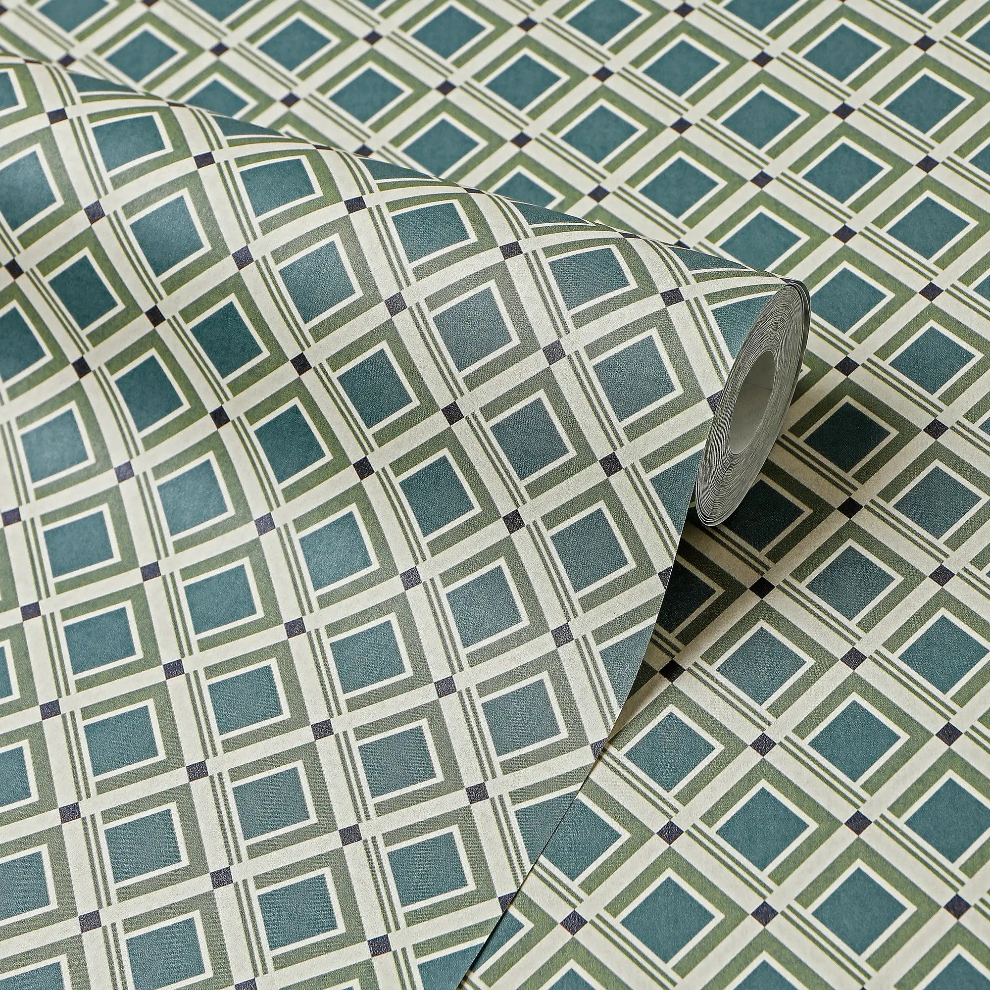 Tessellation Wallpaper in Cool Tones