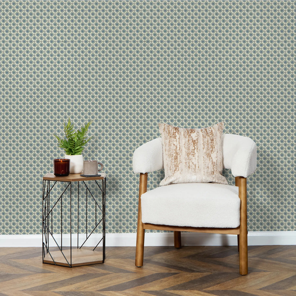 Tessellation Wallpaper in Cool Tones