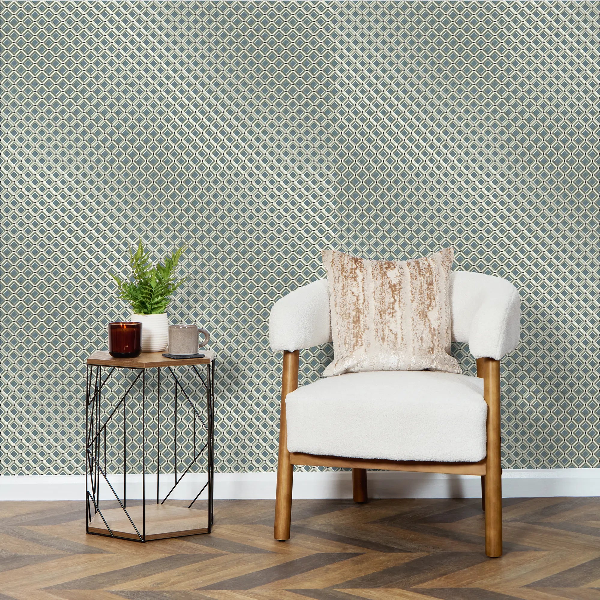 Tessellation Wallpaper in Cool Tones