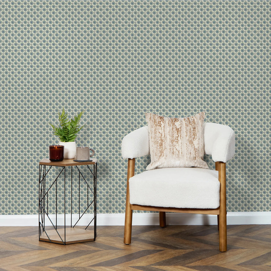 Tessellation Wallpaper in Cool Tones