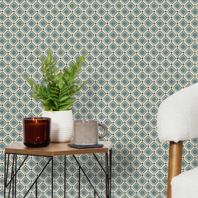 Tessellation Wallpaper in Cool Tones