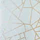 Theia Geo Wallpaper in Duck Egg with Gold Metallic
