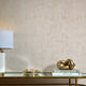 Torino Wallpaper in Gold with Gold Metallic