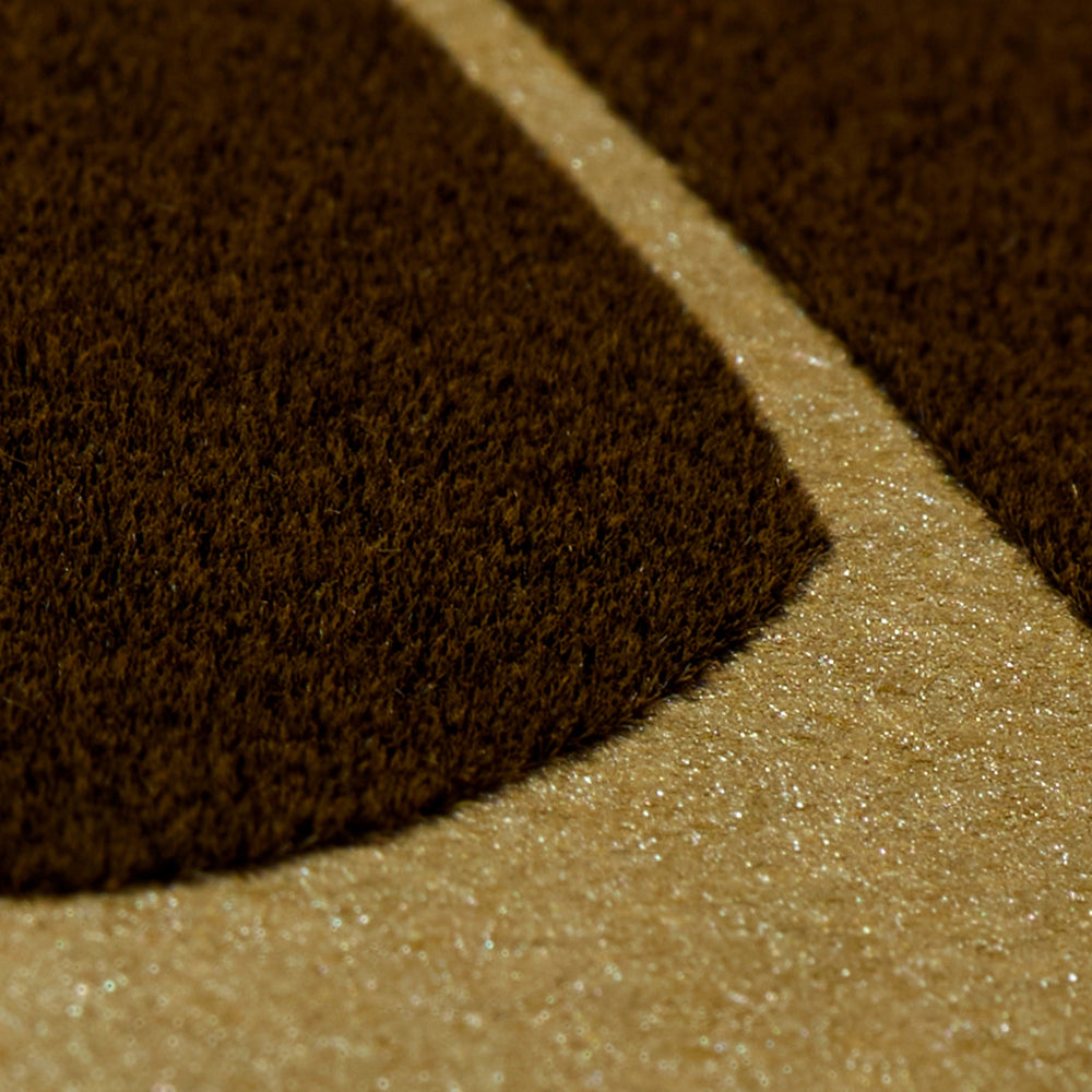 Velvet Opulence Wallpaper in Gold and Dappled Umber