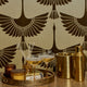 Velvet Opulence Wallpaper in Gold and Dappled Umber