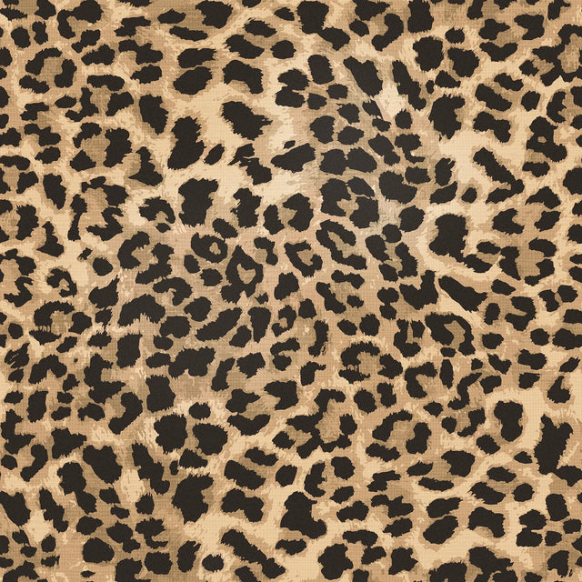 Vintage Leopard Wallpaper in Brown and Black