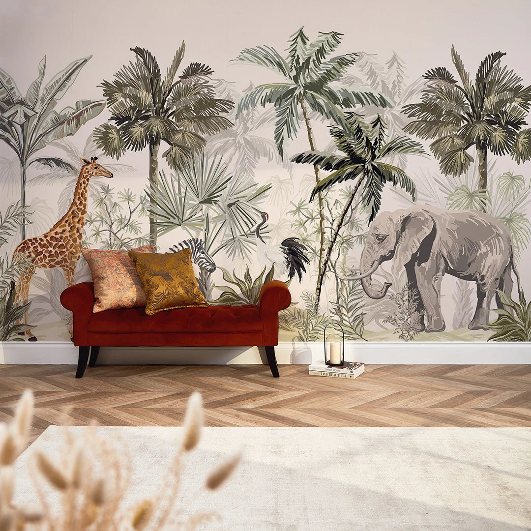 Wild Wall Patterns Wildlife Murals for Walls | I Love Wallpaper