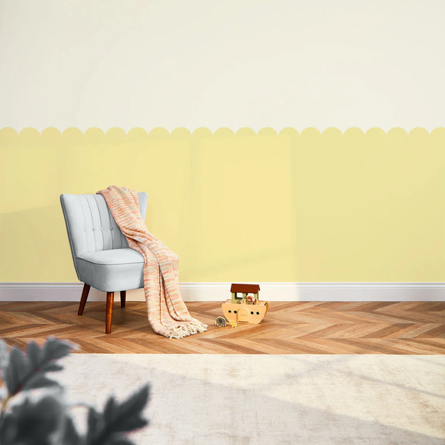 Boho Mermaid Full Wall Mural in Mustard