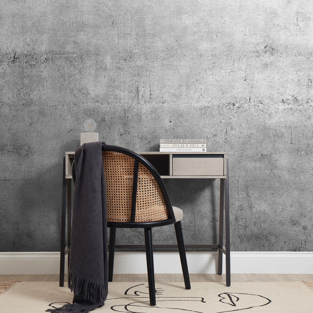 Ombre Concrete Full Wall Mural in Grey