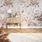 Vintage Peony Full Wall Mural in Blush