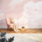 Early Light Full Wall Mural in Pink