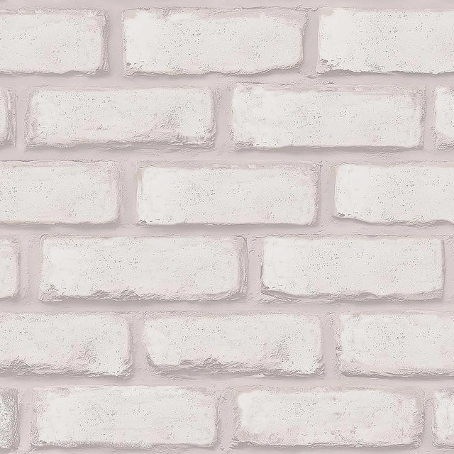 Wandsworth Brick Wallpaper in White