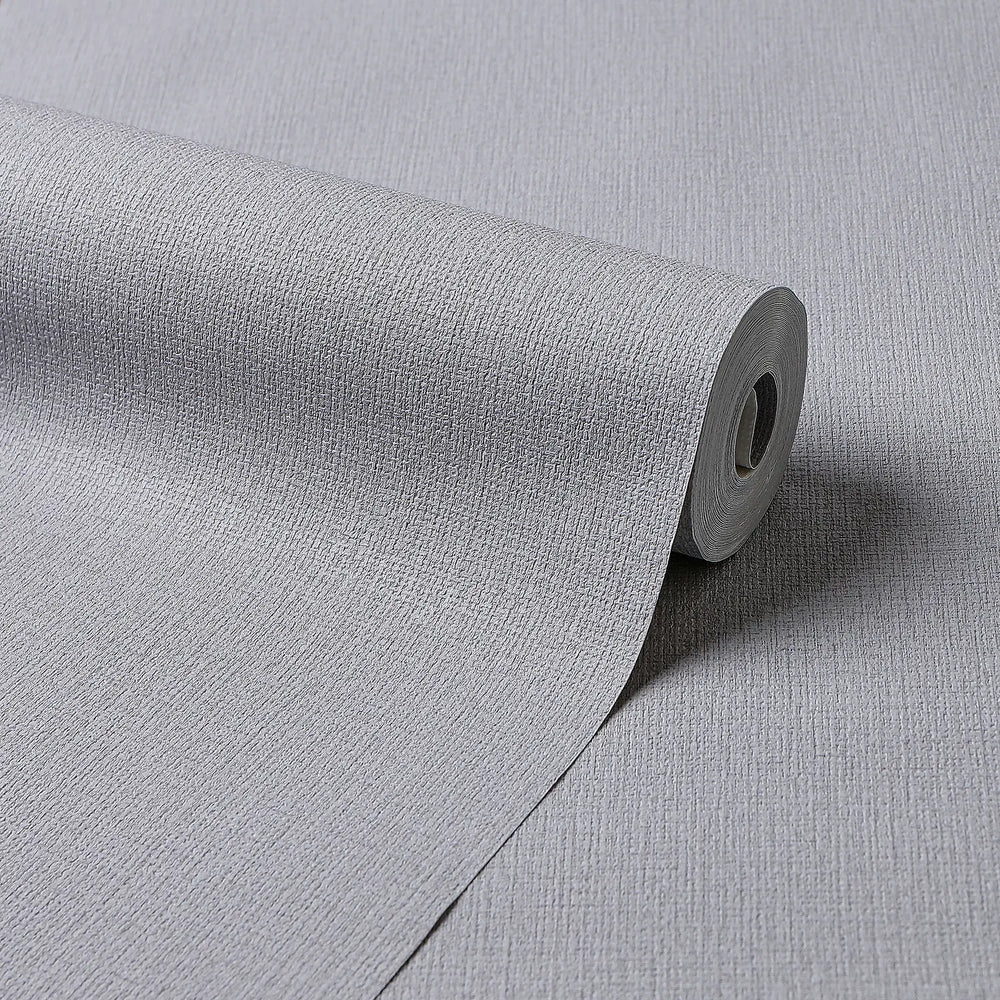 Whisper Weave Wallpaper in Pale Grey
