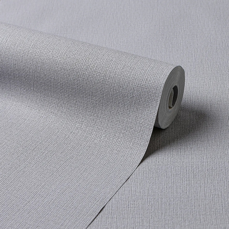 Whisper Weave Wallpaper in Pale Grey