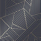 Wingate Geometric Wallpaper in Blue and Gold