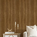 Wood Grain Wallpaper in Dark Oak