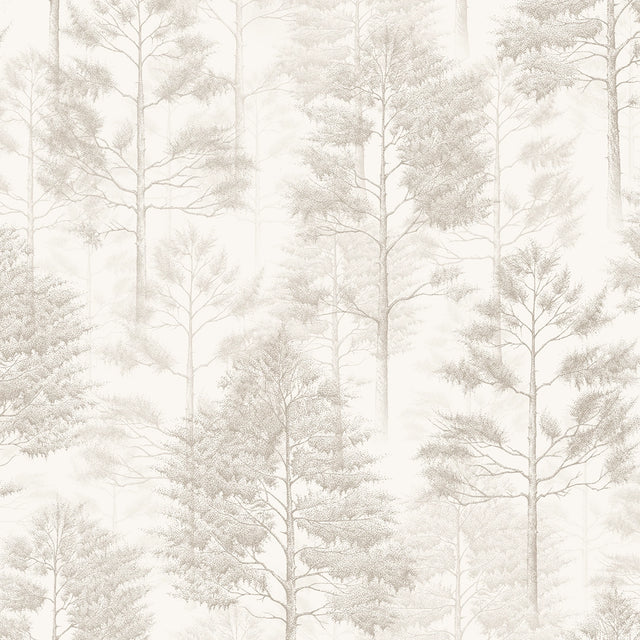Woodland Whisper Wallpaper in Cream