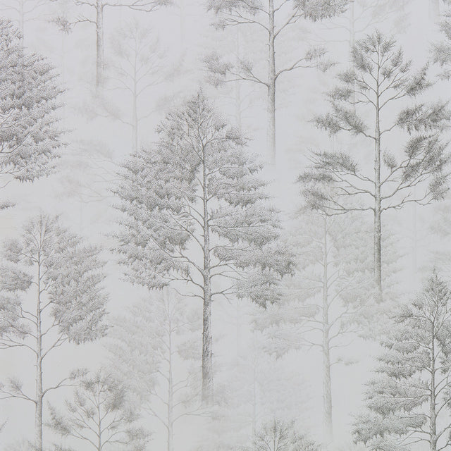 Woodland Whisper Wallpaper in Warm Grey