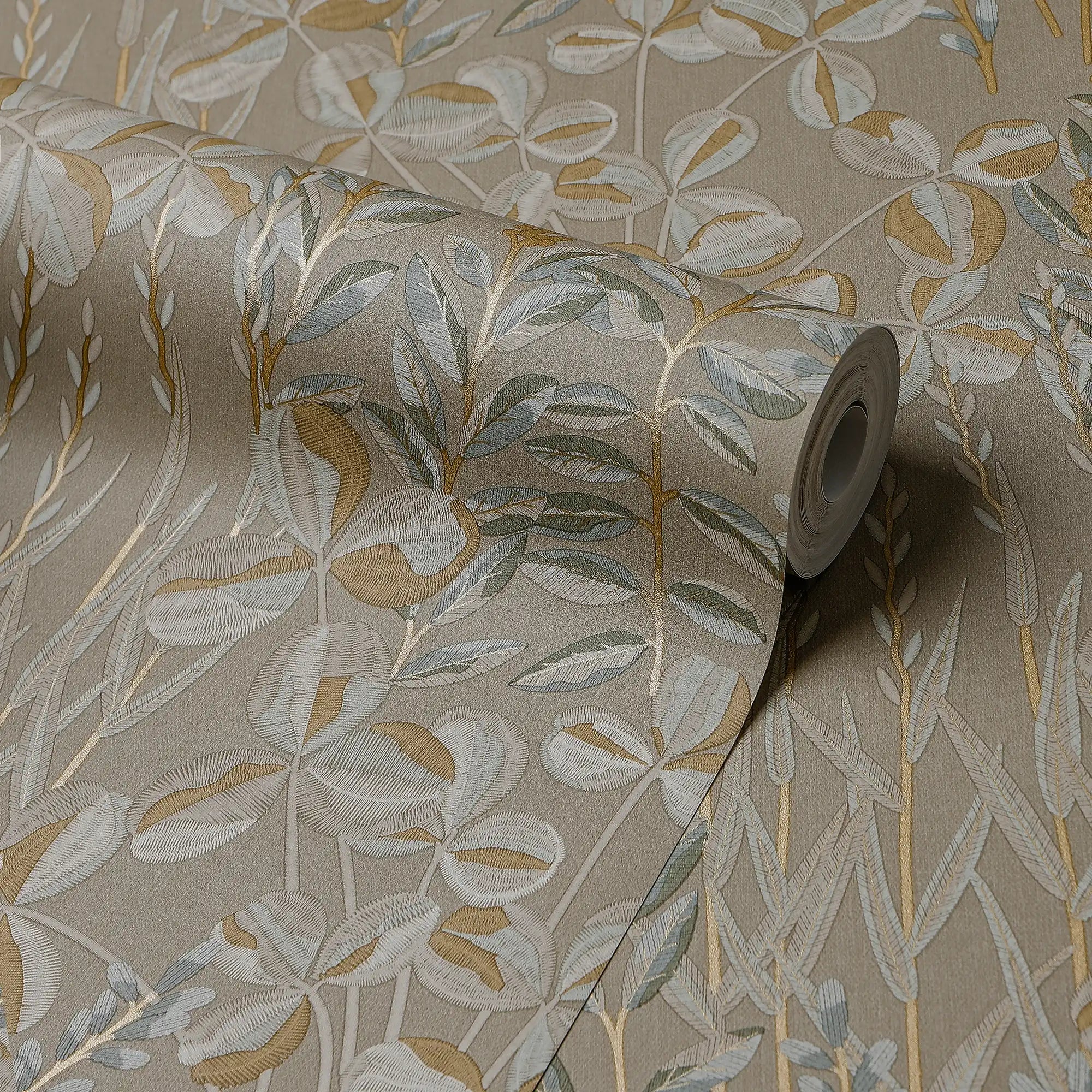 Woodland Meadow Wallpaper in Sage
