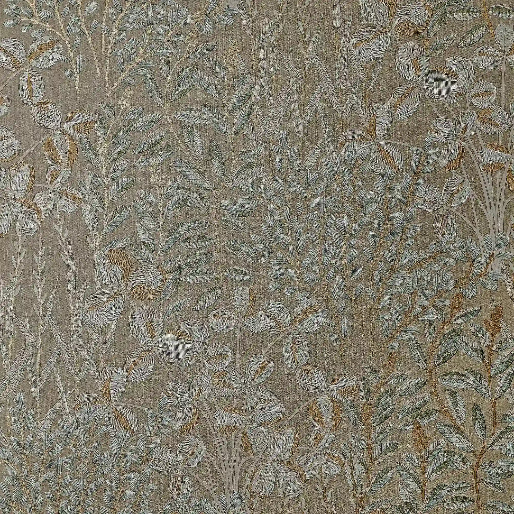 Woodland Meadow Wallpaper in Sage