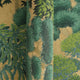 Woodland Wonder Wallpaper in Greens and Teal on Gold