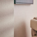 Woven Herringbone Wallpaper in Beige