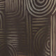 Thumbnail for Raffia Curve Wallpaper in Chocolate with Gold Foil
