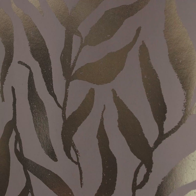 Thumbnail for Olive Leaf Wallpaper in Almond with Gold Foil