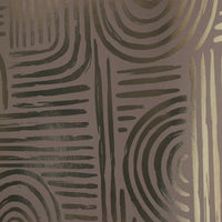 Thumbnail for Raffia Curve Wallpaper in Beige with Gold Foil