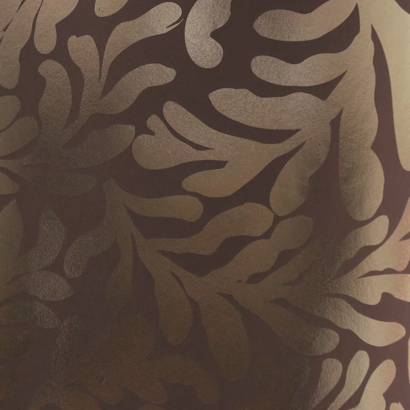 Thumbnail for Coral Leaf Wallpaper in Mocha with Gold Foil