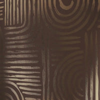 Thumbnail for Raffia Curve Wallpaper in Mocha with Gold Foil