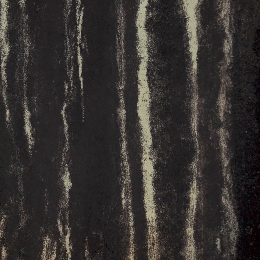 Gold Bark Wallpaper in Charcoal with Gold Foil