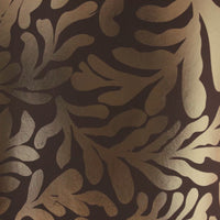 Thumbnail for Coral Leaf Wallpaper in Chocolate with Gold Foil