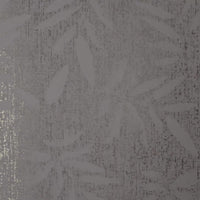 Thumbnail for Linen Leaf Wallpaper in Grey with Gold Foil