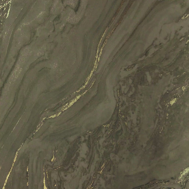 Thumbnail for Gold Marble Wallpaper in Sage with Gold Foil