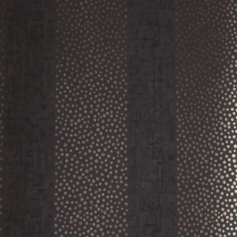 Thumbnail for Speckled Stripe Wallpaper in Brown with Gold Foil