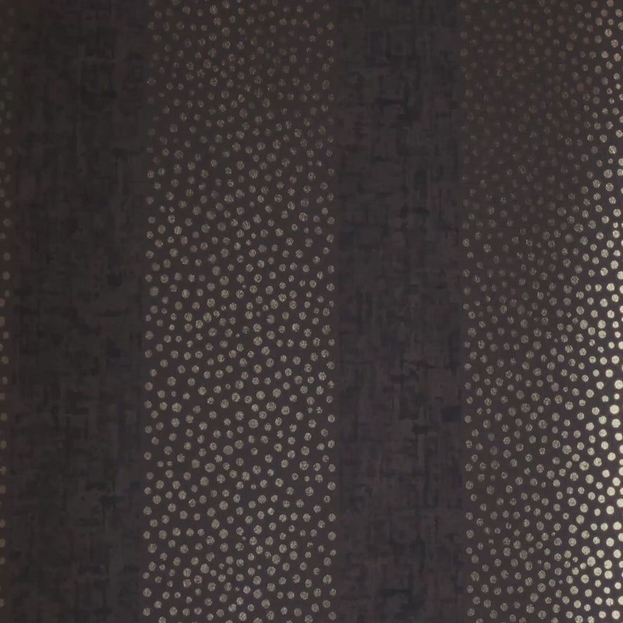 Speckled Stripe Wallpaper in Brown with Gold Foil