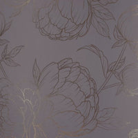 Thumbnail for Flora Wallpaper in Blue with Gold Foil