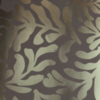 Thumbnail for Coral Leaf Wallpaper in Almond with Gold Foil